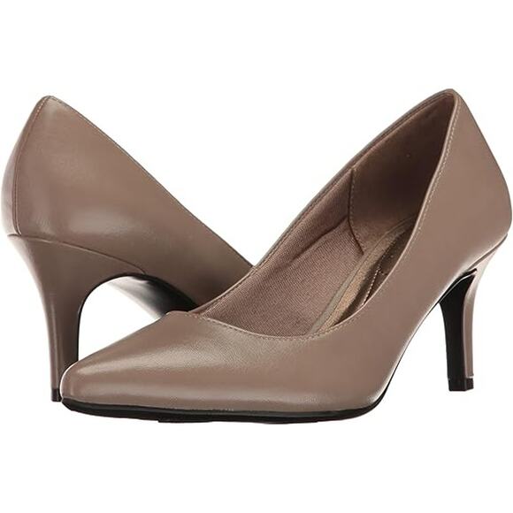 New Life Stride Sevyn Pumps Women's Size 9.5 M Stone Soft Systems Flex Sole - Picture 1 of 8
